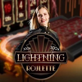 Lightning Roulette game by Evolution – logo hosted on Sankra Casino